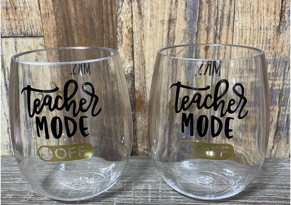 Teachers Wine Glasses