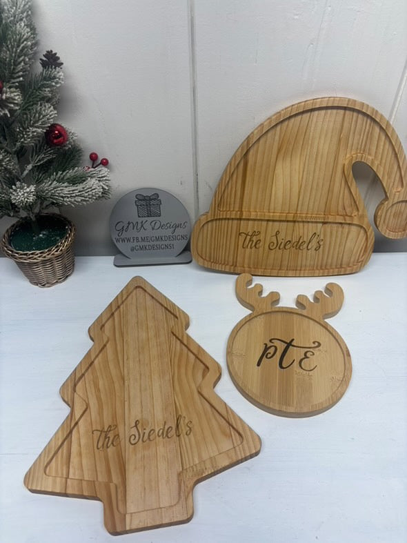 Personalized Christmas Wooden Tray